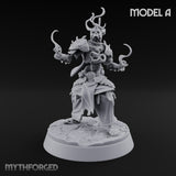 Skulls Aflame Skeleton Warriors with Boss — A · Flame Hands + Flail & Sword + Glaive + Flame Orb