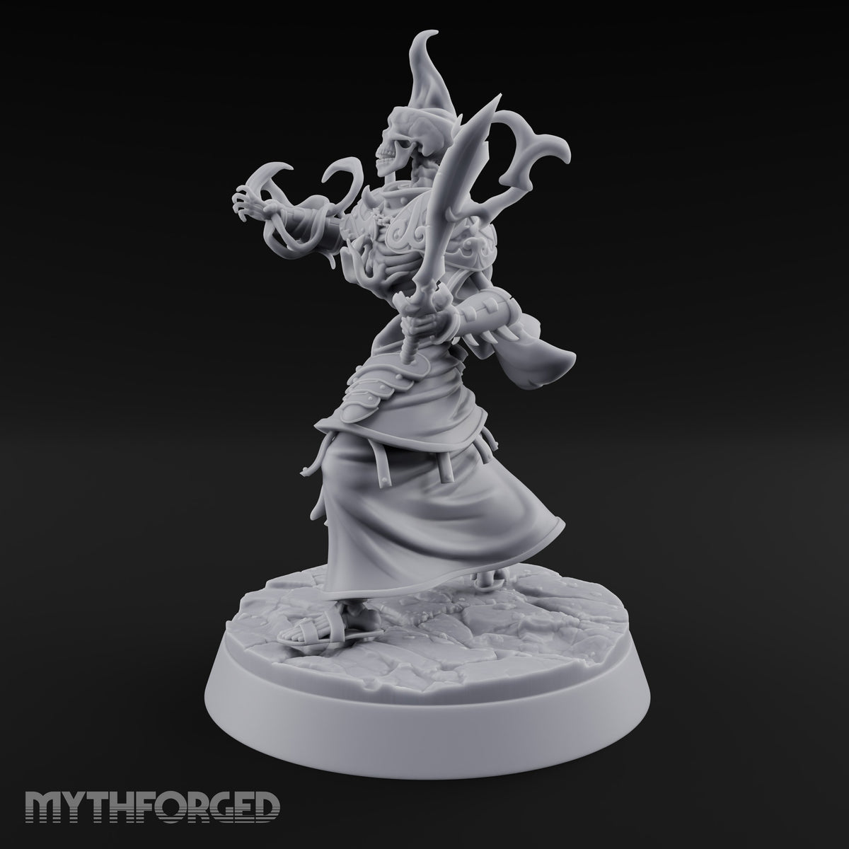 Skulls Aflame Skeleton Warrior A — Sword & Flame