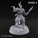 Skulls Aflame Skeleton Warriors with Boss — A · Sword & Flame + Spear + Sword & Shield + Staff & Orb