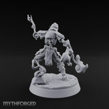 Skulls Aflame Skeleton Warrior B — Flail & Sword