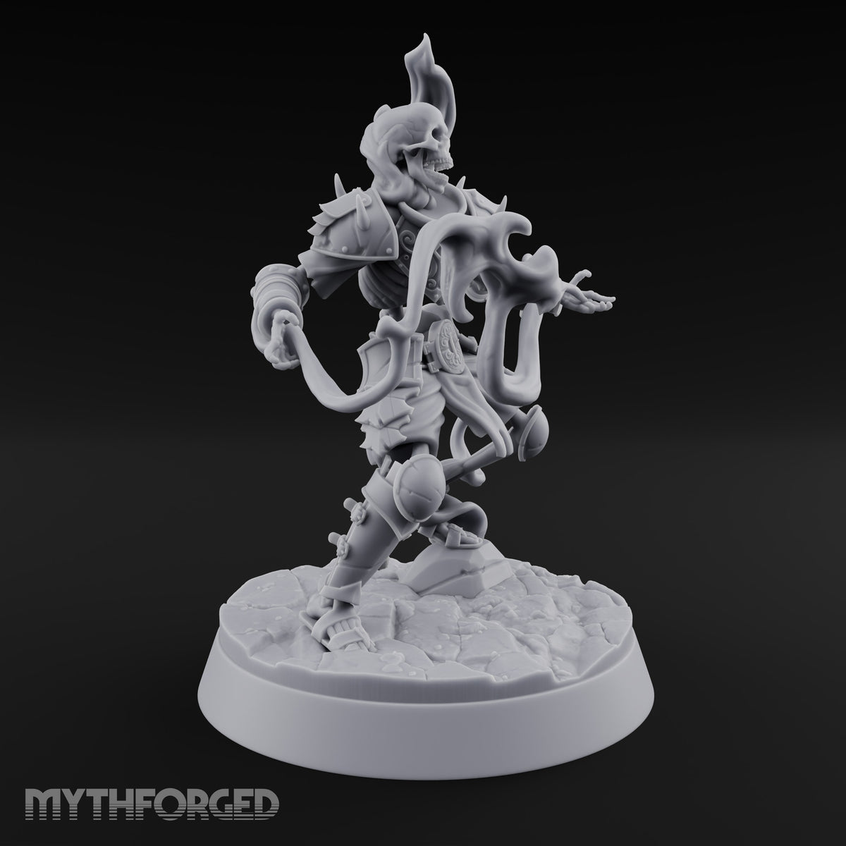 Skulls Aflame Skeleton Warrior B — Flame Hands