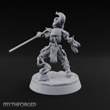 Skulls Aflame Skeleton Warrior B — Spear