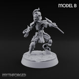 Skulls Aflame Skeleton Warriors with Boss — B · Sword & Flame + Spear + Sword & Shield + Staff & Orb