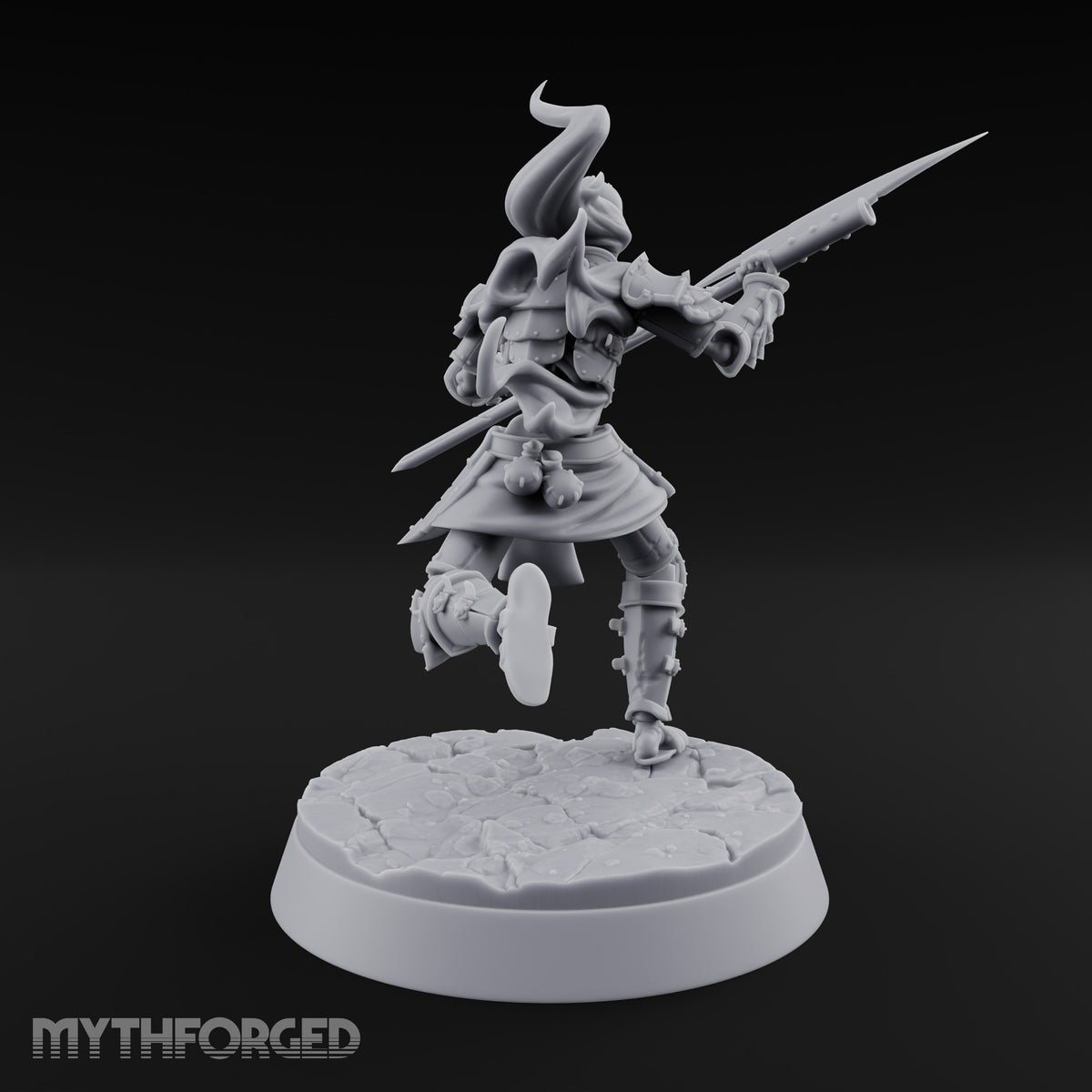 Skulls Aflame Skeleton Warrior C — Glaive