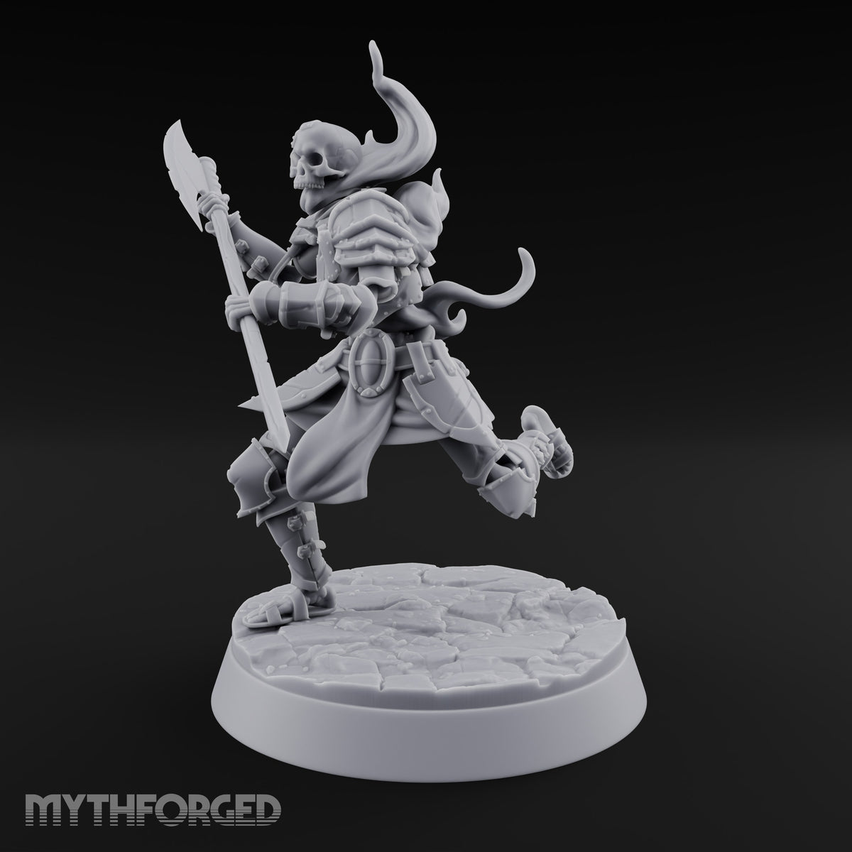 Skulls Aflame Skeleton Warrior C — Glaive