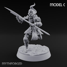 Skulls Aflame Skeleton Warrior C — Glaive
