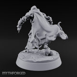 Skulls Aflame Skeleton Warrior D — Axe & Crescent Blade