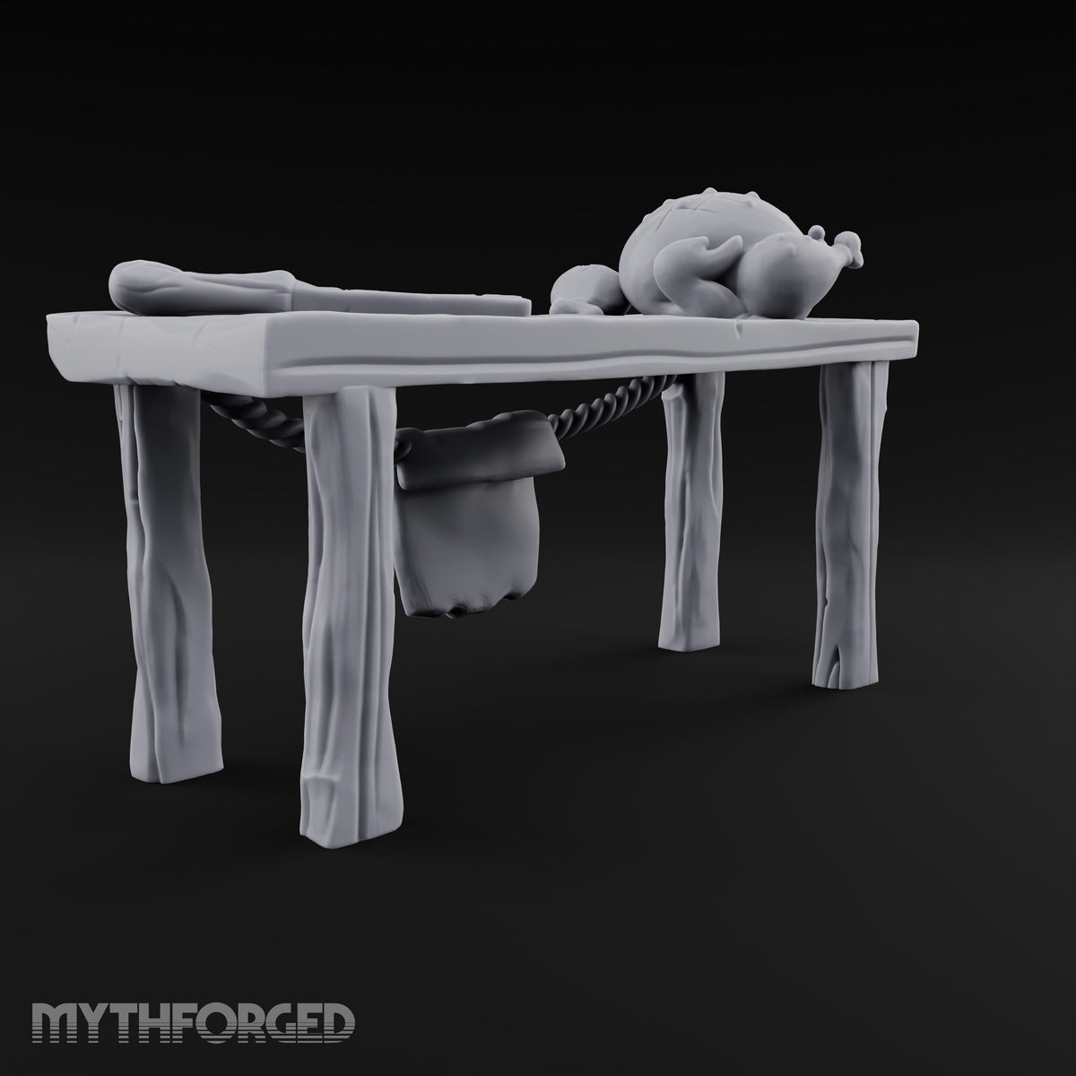 Chopping Block Chorus Wooden Butcher Shop Terrain Piece A