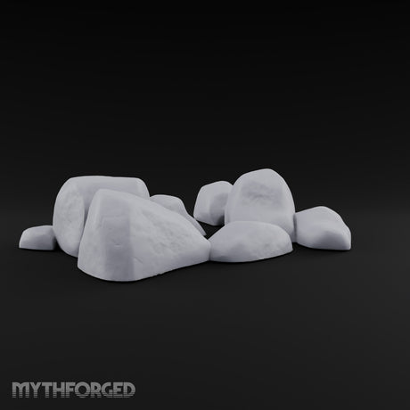 Slab Block Gossip Rock and Boulder Scatter Set