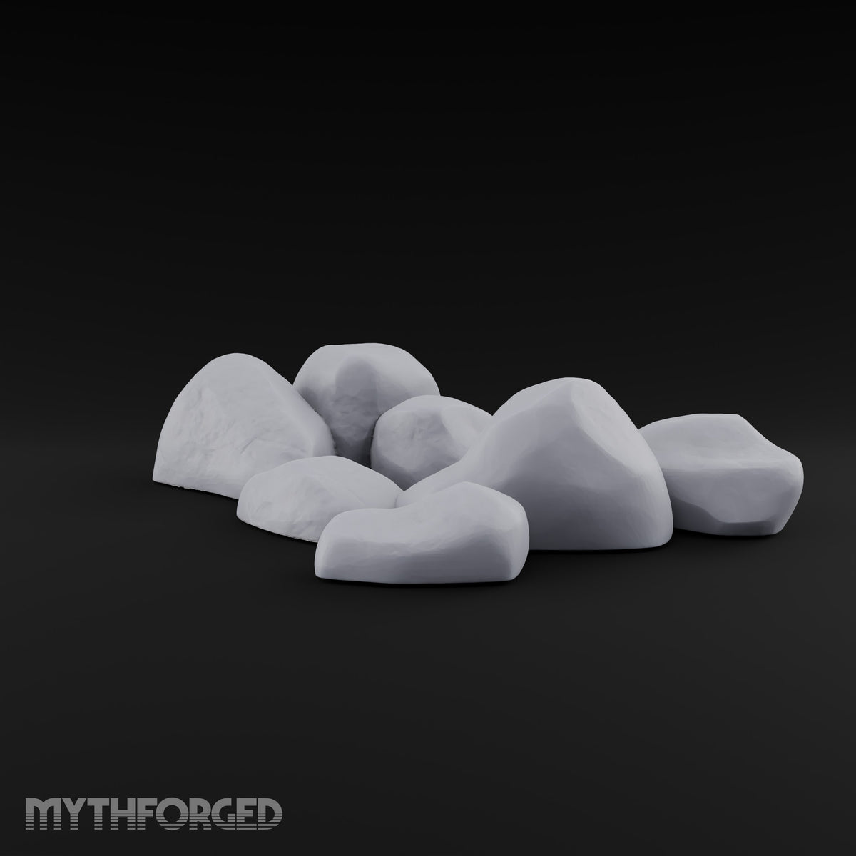 Slab Block Gossip Rock and Boulder Scatter Set