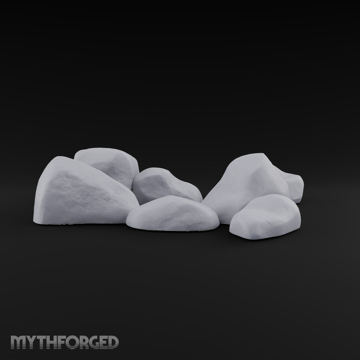 Slab Block Gossip Rock and Boulder Scatter Set