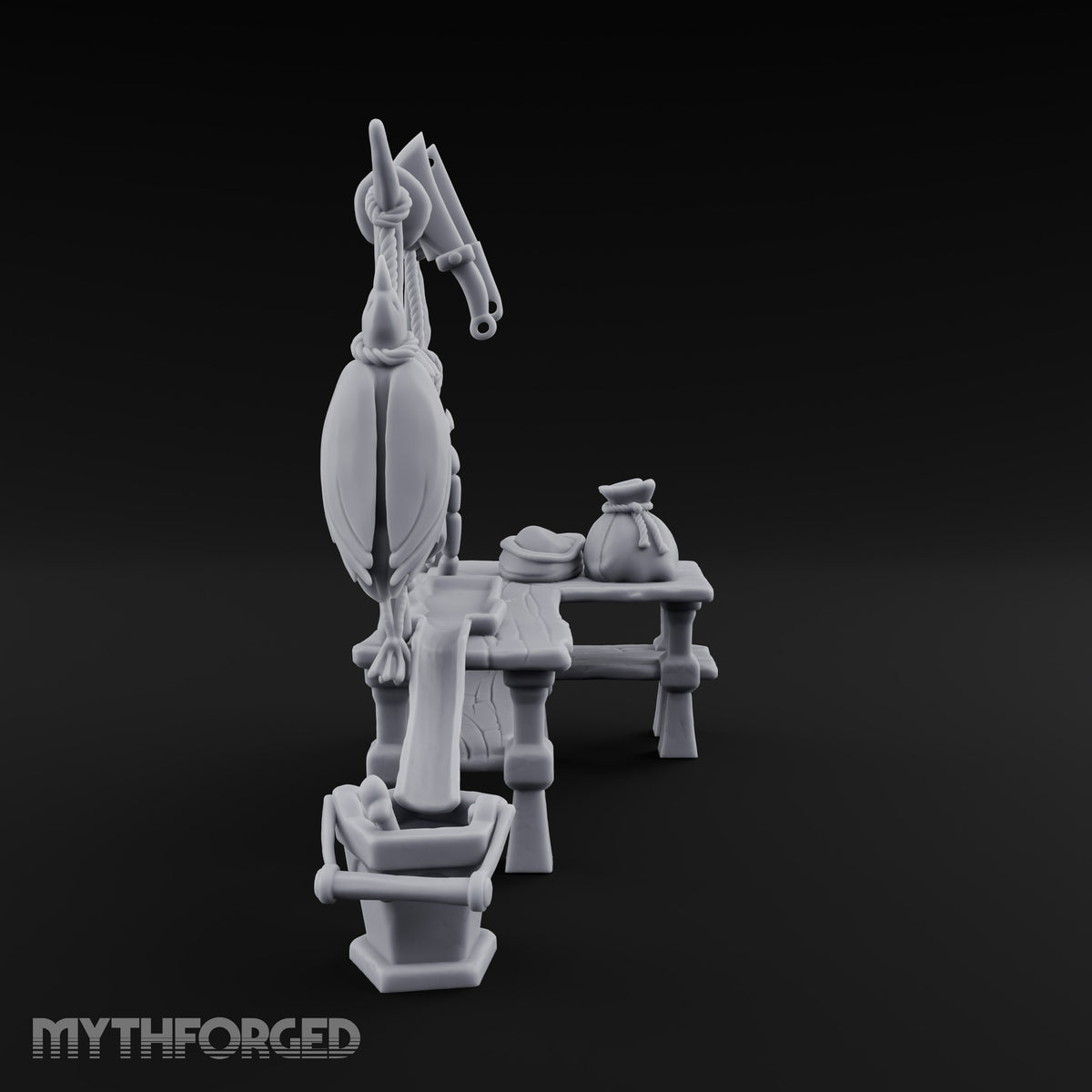 Fresh Off the Hook Wooden Butcher Stall