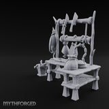 Fresh Off the Hook Wooden Butcher Stall