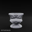 Button-Tufted Pedestal-Based Noble Swivel Chair Miniature for Dungeons and Dragons, Pathfinder or other TTRPGs