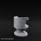 Button-Tufted Pedestal-Based Noble Swivel Chair Miniature for Dungeons and Dragons, Pathfinder or other TTRPGs