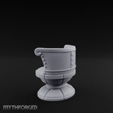 Button-Tufted Pedestal-Based Noble Swivel Chair Miniature for Dungeons and Dragons, Pathfinder or other TTRPGs