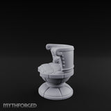 Button-Tufted Pedestal-Based Noble Swivel Chair Miniature for Dungeons and Dragons, Pathfinder or other TTRPGs
