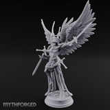 Wings Spread Wide Angel Paladin Miniature for Dungeons and Dragons, Pathfinder or other TTRPGs