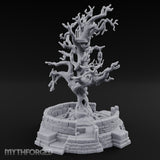 Cage-Hung Effigy-Draped Cursed Ritual Tree Shrine Miniature for Dungeons and Dragons, Pathfinder or other TTRPGs