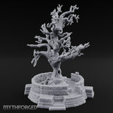 Cage-Hung Effigy-Draped Cursed Ritual Tree Shrine Miniature for Dungeons and Dragons, Pathfinder or other TTRPGs