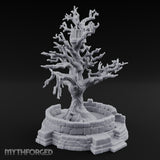 Cage-Hung Effigy-Draped Cursed Ritual Tree Shrine Miniature for Dungeons and Dragons, Pathfinder or other TTRPGs