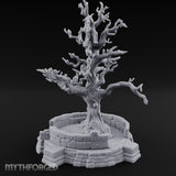 Cage-Hung Effigy-Draped Cursed Ritual Tree Shrine Miniature for Dungeons and Dragons, Pathfinder or other TTRPGs