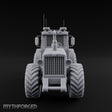 Cage-Windowed Antenna-Rigged Apocalypse Tractor Miniature for Dungeons and Dragons, Pathfinder or other TTRPGs