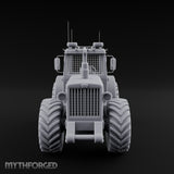 Cage-Windowed Antenna-Rigged Apocalypse Tractor Miniature for Dungeons and Dragons, Pathfinder or other TTRPGs