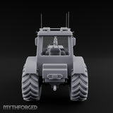 Cage-Windowed Antenna-Rigged Apocalypse Tractor Miniature for Dungeons and Dragons, Pathfinder or other TTRPGs