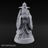 Broad-Shouldered Contemplative Wizard Miniature for Dungeons and Dragons, Pathfinder or other TTRPGs