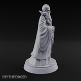 Broad-Shouldered Contemplative Wizard Miniature for Dungeons and Dragons, Pathfinder or other TTRPGs