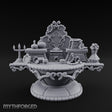 Candelabra-Lit Potion-Strewn Noble Vanity Table Miniature for Dungeons and Dragons, Pathfinder or other TTRPGs