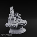 Candelabra-Lit Potion-Strewn Noble Vanity Table Miniature for Dungeons and Dragons, Pathfinder or other TTRPGs