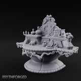 Candelabra-Lit Potion-Strewn Noble Vanity Table Miniature for Dungeons and Dragons, Pathfinder or other TTRPGs