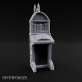 Candle-Crowned Tome-Racked Scholar's Secretary Desk Miniature for Dungeons and Dragons, Pathfinder or other TTRPGs