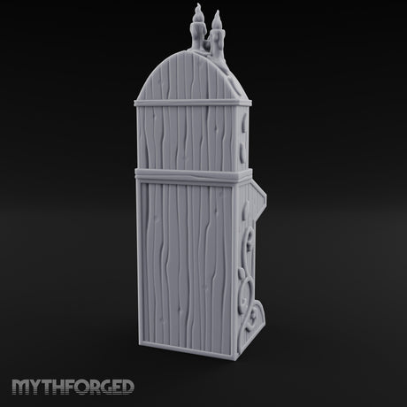 Candle-Crowned Tome-Racked Scholar's Secretary Desk Miniature for Dungeons and Dragons, Pathfinder or other TTRPGs