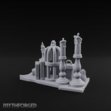 Candle-Dripped Orb-Cradled Arcane Candle Shrine Altar Miniature for Dungeons and Dragons, Pathfinder or other TTRPGs