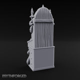 Candle-Flanked Scroll-Rested Gothic Scribe Desk gallery 5