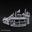 Candle-Lit Curiosity-Packed Climbing Gear Shop Counter Miniature for Dungeons and Dragons, Pathfinder or other TTRPGs