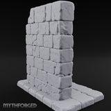 Candle-Ringed Gothic-Niched Hooded Saint Shrine Miniature for Dungeons and Dragons, Pathfinder or other TTRPGs