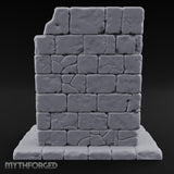 Candle-Ringed Gothic-Niched Hooded Saint Shrine Miniature for Dungeons and Dragons, Pathfinder or other TTRPGs