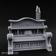 Candle-Topped Leaf-Carved Tavern Pipe Organ