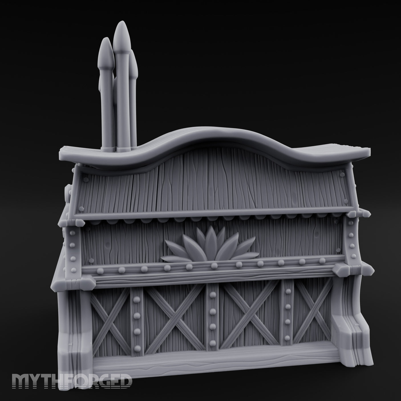 Candle-Topped Leaf-Carved Tavern Pipe Organ gallery 5