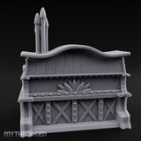 Candle-Topped Leaf-Carved Tavern Pipe Organ gallery 5