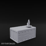 Candle-Topped Rivet-Planked Storage Trunk Miniature for Dungeons and Dragons, Pathfinder or other TTRPGs