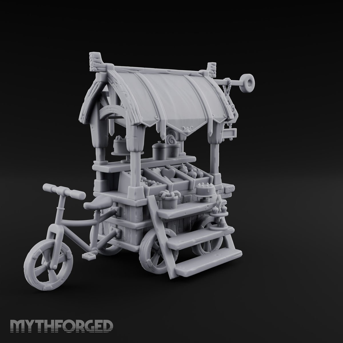Sweet Tooth Pop-Up Wooden Candy Seller Market Piece B