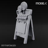 Sweet Tooth Pop-Up Wooden Candy Seller Market Piece C