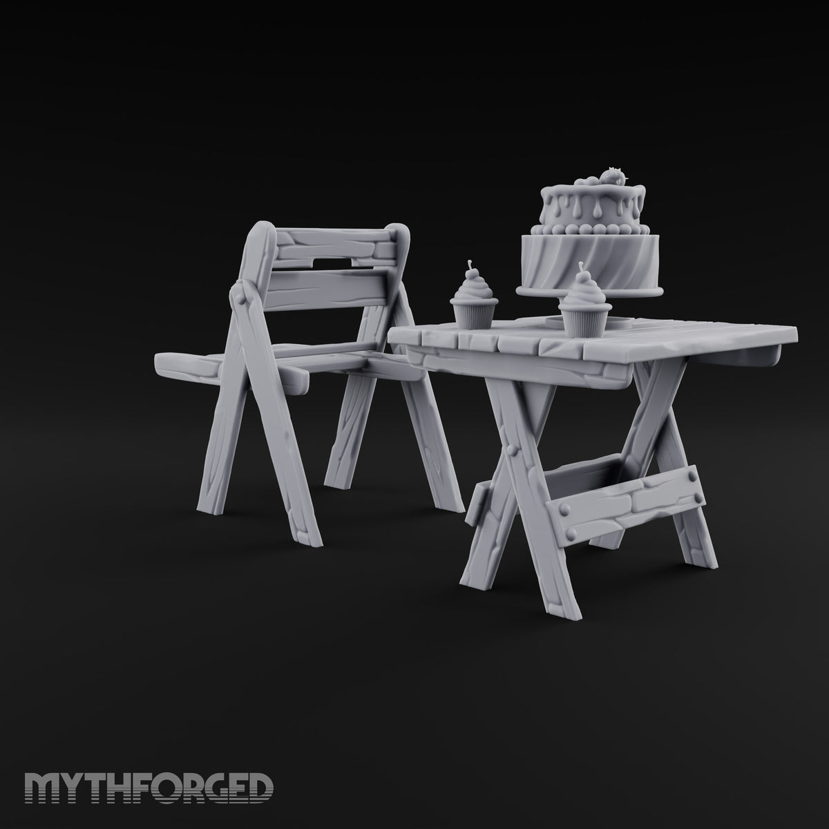 Sweet Tooth Pop-Up Wooden Candy Seller Market Piece D