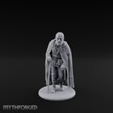 Cane Hobbling Human Beggar Miniature for Dungeons and Dragons, Pathfinder or other TTRPGs