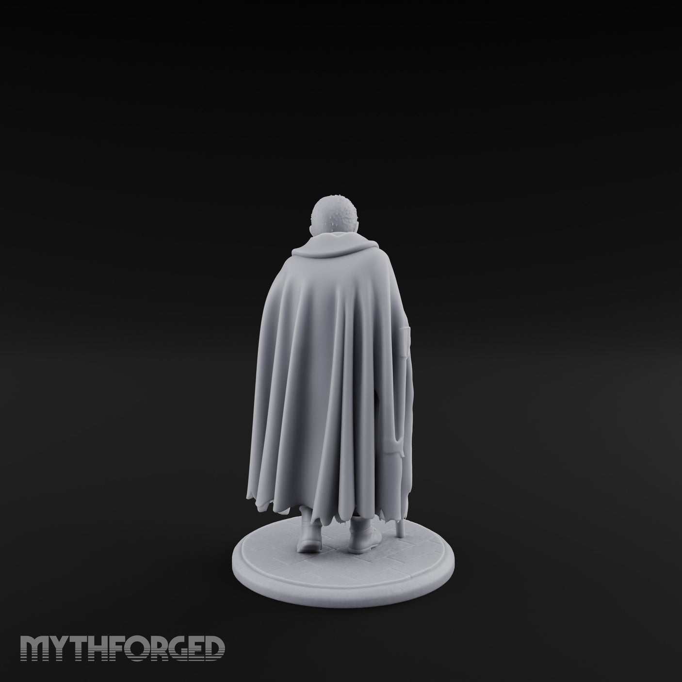Cane Hobbling Human Beggar Miniature for Dungeons and Dragons, Pathfinder or other TTRPGs